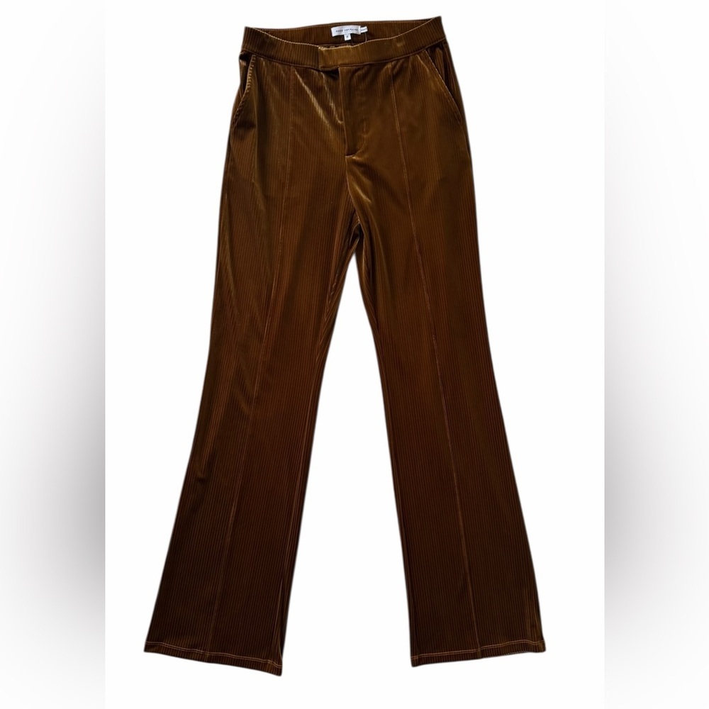NWT Good American Women's High Waist Striped Velour Pants Size 2​